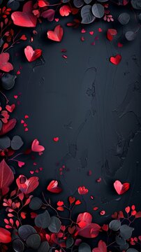 The background consists of flowers on a dark blue background. There are beautiful flowers. in golden brown pattern