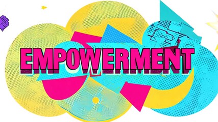Poster - Empowerment Message on Vibrant Abstract Background Generative AI