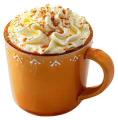 Wall Mural - PNG Creamy spiced latte in mug