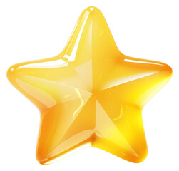 Sticker - PNG Yellow star illuminated christmas.