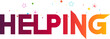 © MDTANBIR - The word Helping, Helping gradient text, helping vector