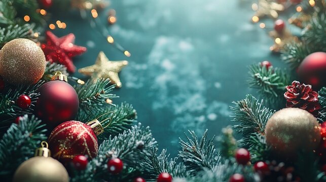 Cheerful holiday background with seasonal elements, bright colors, and a joyful atmosphere