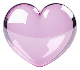 Poster - PNG  Glossy pink heart illustration