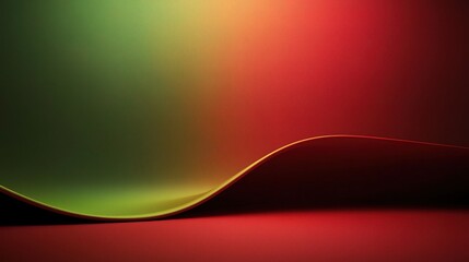 Fototapete - Design a red green background with striking contrasts and bold visual appeal