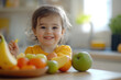 © Alexandra - Happy girl enjoying healthy food, promoting a healthy lifestyle for children