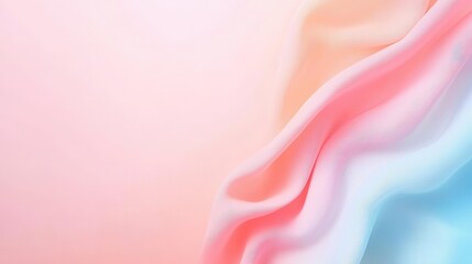 Poster - A subtle pastel gradient background with a soft light highlight, perfect for branding and ample copy space, exudes elegance and simplicity.