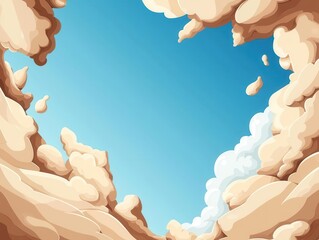 Poster - Detailed and sharp illustration with crisp edges, high-definition clarity and spacious area for text,