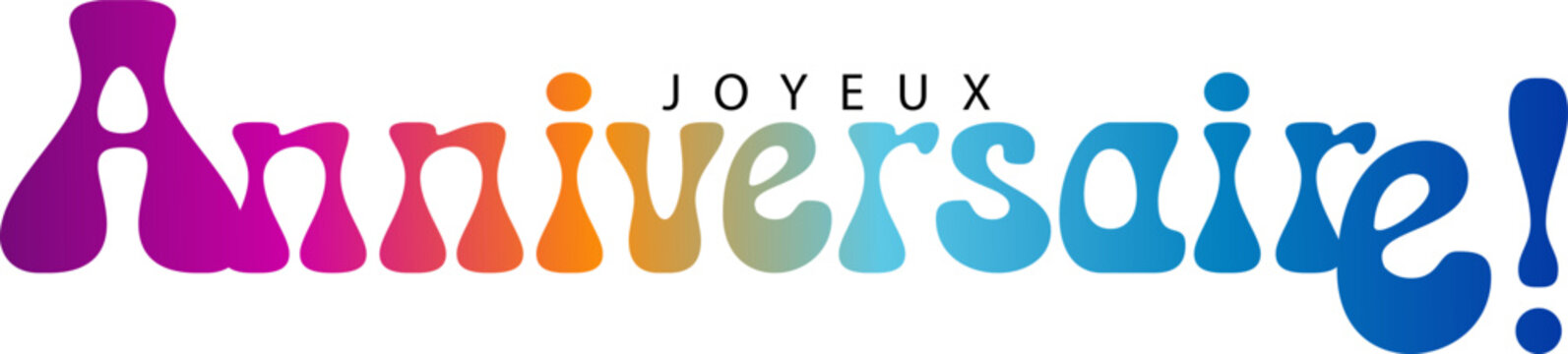 Joyeux Anniversaire, Joyeux Anniversaire gradient vector