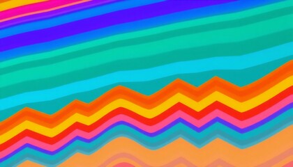 Wall Mural - bright colorful rainbow stripes with sharp edges each stripe a different color from red to violet cr