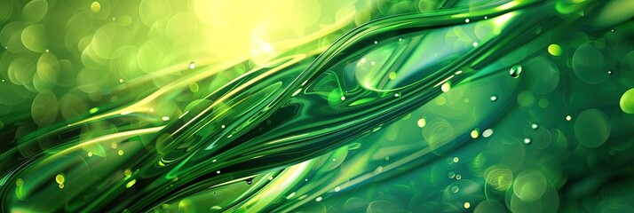 Wall Mural - green abstract design concept 