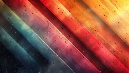 Wall Mural - Abstract background with colorful stripes and shapes. Abstract digital art design with diagonal lines in a variety of rainbow colors