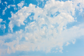 blue skies and driifting clouds float overhead at harrington beach state park, belgium, wisconsin in