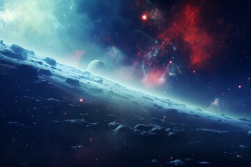 Wall Mural - Cosmic Landscape: A Journey Through the Stars