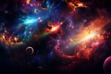 Wall Mural - Cosmic Nebula: A Breathtaking Journey Through Space