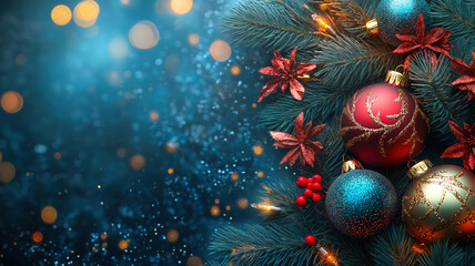 Poster - Merry Christmas festal banner