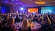 © Murda - Guests seated at a formal dinner event.