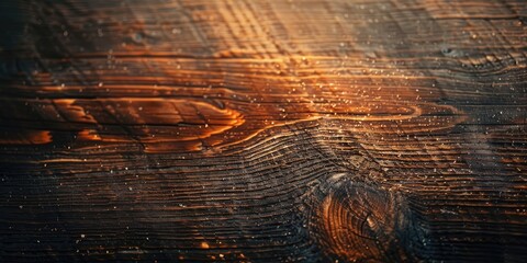 Canvas Print - Shiny Brown Wood Texture