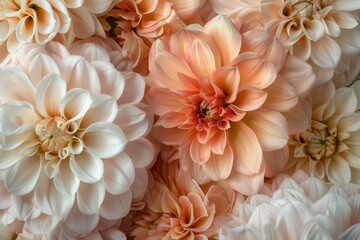 Canvas Print - A detailed view of a colorful flower arrangement