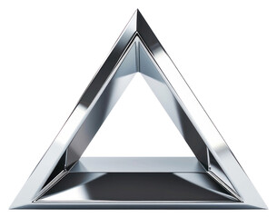 png modern metallic triangular geometric shape