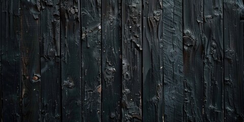 Sticker - Texture of Black Distressed Wood