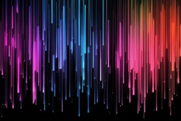 Modern wallpaper with glowing vertical lines.