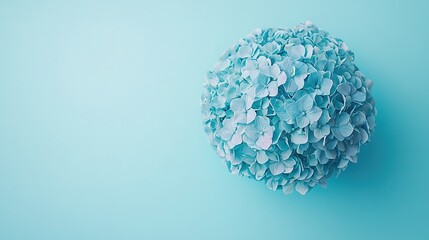 Poster -   Close-up of blue flower on blue background with soft focus on flower's center