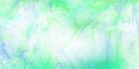 Wall Mural - blue and green sky with white smoke background. romantic sky. abstract nature background of romantic
