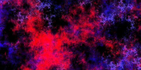 Wall Mural - abstract space colorful nebula and stars of night sky banner background. abstract watercolor backgro