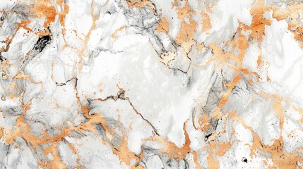 Poster - A stunning marble surface showcases a luxurious blend of white, black, and rose hues, perfect for upscale interior design and decorative projects