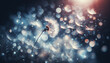 © Dicki - a dandelion fluttering in the wind with the cool, blue morning light