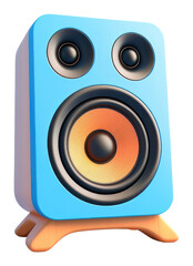 Wall Mural - PNG A speaker electronics cartoon white background.