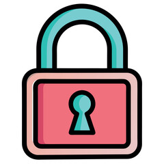 Poster - Locked Padlock Vector Illustration