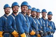© Store - Group of smiling construction workers in uniform