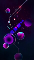 Wall Mural - Multicolored space bubbles 3d cluster pastel shades decorative balls abstract vector illustration pearls new trendy