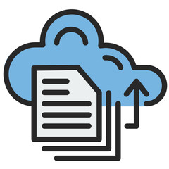 Sticker - Cloud Storage Icon