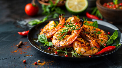 Sticker - fried shrimp with vegetables