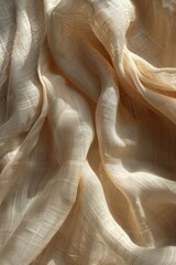 Poster - A detailed view of beige fabric texture