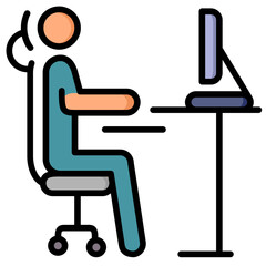 Sticker - Ergonomics Icon