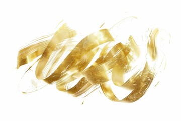 Sticker - A close-up shot of gold paint on a white surface, ideal for use in design projects or as a background element