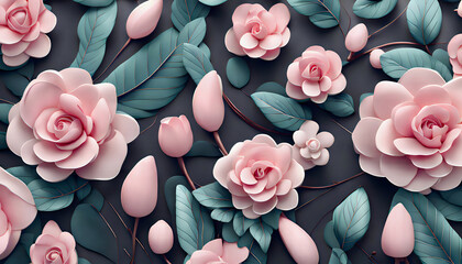 Wall Mural - Flowers