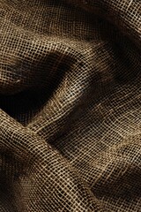 Poster - A close-up shot of a brown colored cloth with texture and folds visible
