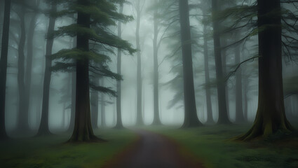 Wall Mural - ethereal pathway with generative ai