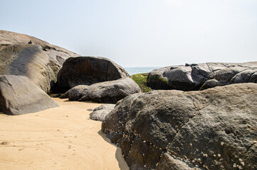 Sea inlet between rocks