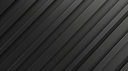 Poster - A minimalistic abstract background featuring thin diagonal stripes in monochrome tones, exuding elegance.