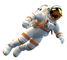 Poster - PNG Astronaut cartoon space white background.