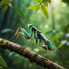 green bug on a leaf