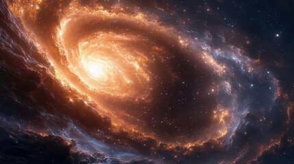 Wall Mural - breathtaking cosmic vista of swirling galaxies and luminous nebulae celestial dance of stars planets