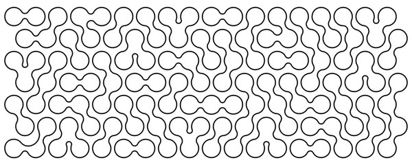 Wall Mural - meta balls pattern. amorphous shapes background. organic blobs, fluid drops, cells or molecules isol