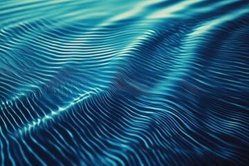 Poster - Gentle ripples create a mesmerizing pattern on the surface of water as light shimmers softly. Generative AI