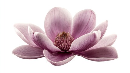 Wall Mural - Purple magnolia flower Magnolia felix isolated on white background with clipping path : Generative AI